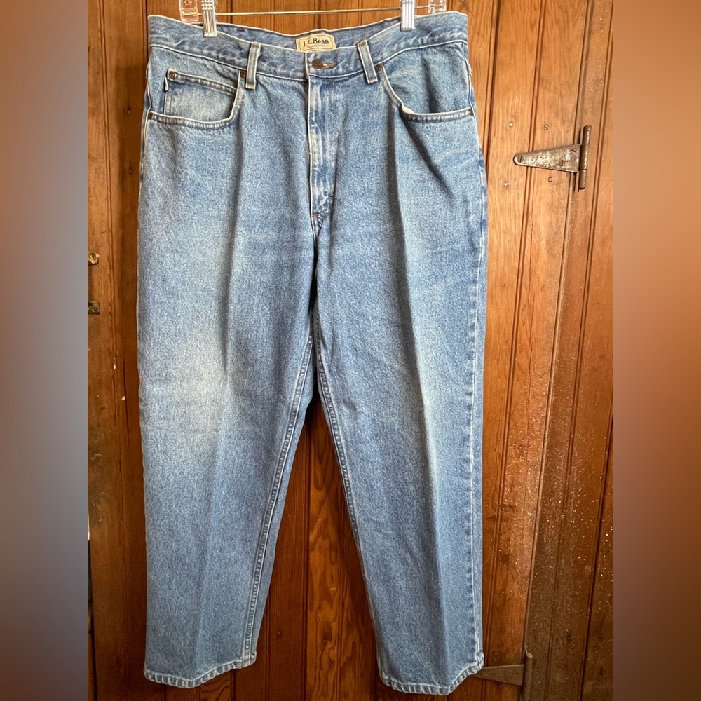 ⭐️L.L.Bean Relaxed Fit VINTAGE JEANS 36x29 100% Cotton